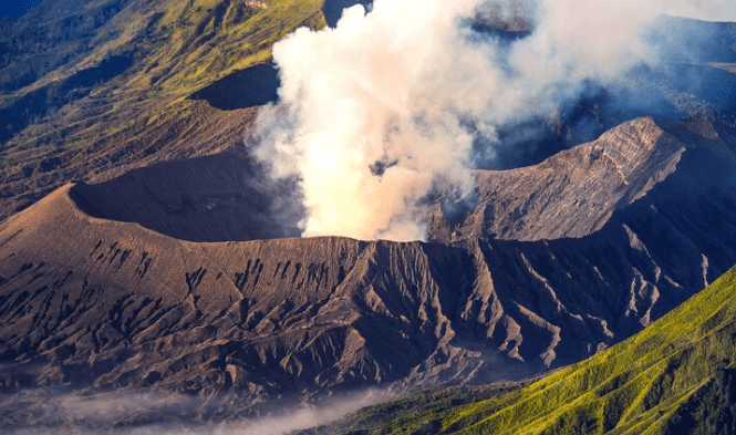 Bromo crater, a marvel of volcanic activity!
